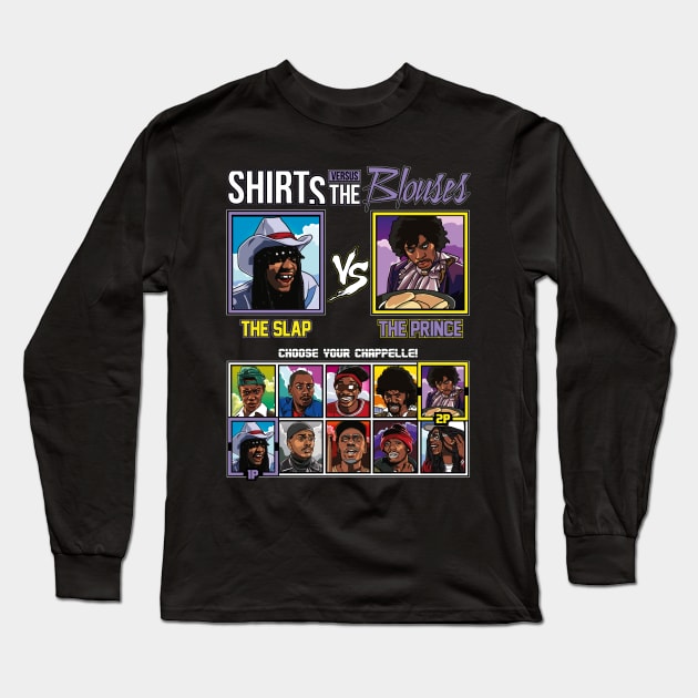 Dave Chappelle - Shirts Vs Blouses Long Sleeve T-Shirt by RetroReview